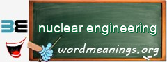 WordMeaning blackboard for nuclear engineering